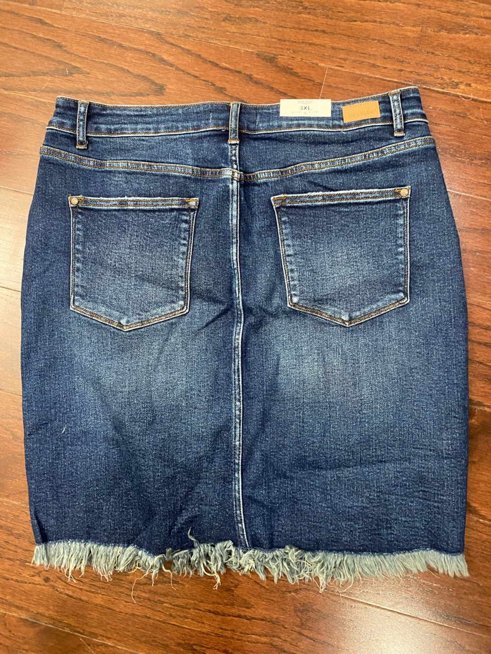 Judy Blue Jean Skirt Frayed NWT Plus size 3X - Picture 5 of 5